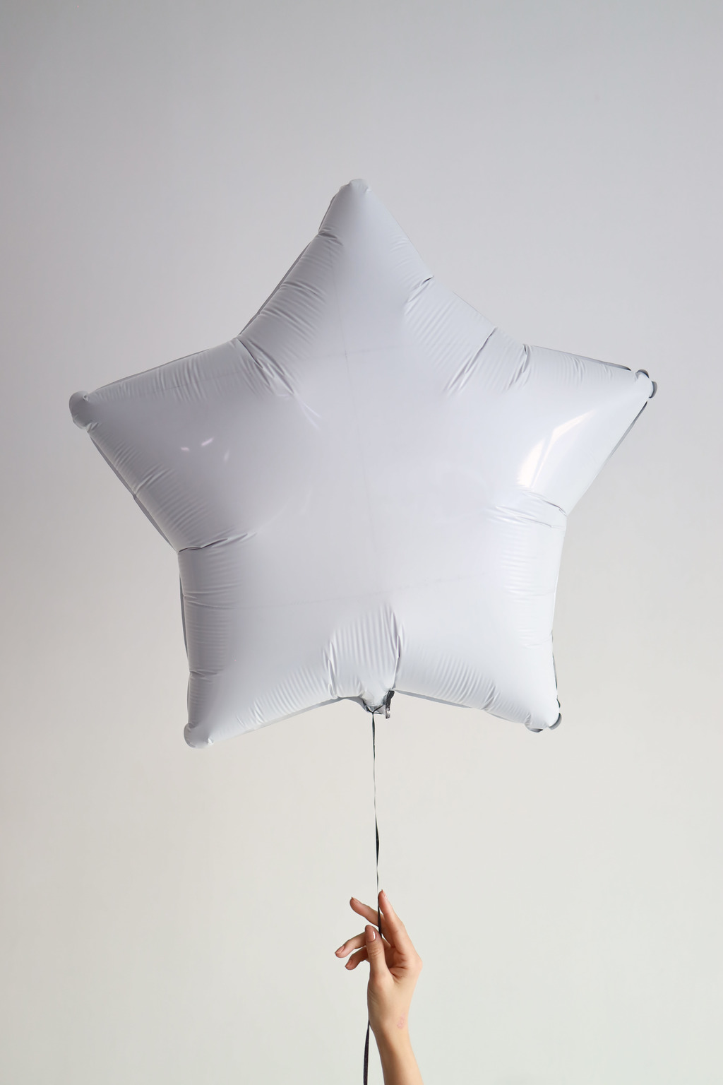 Фольгированный шар звезда, белый, 81 см