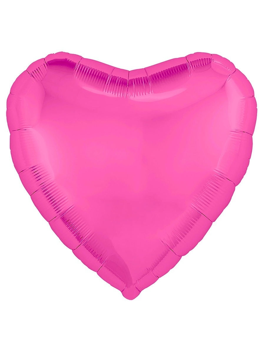 Фольгированный шар сердце, пион, 81 см