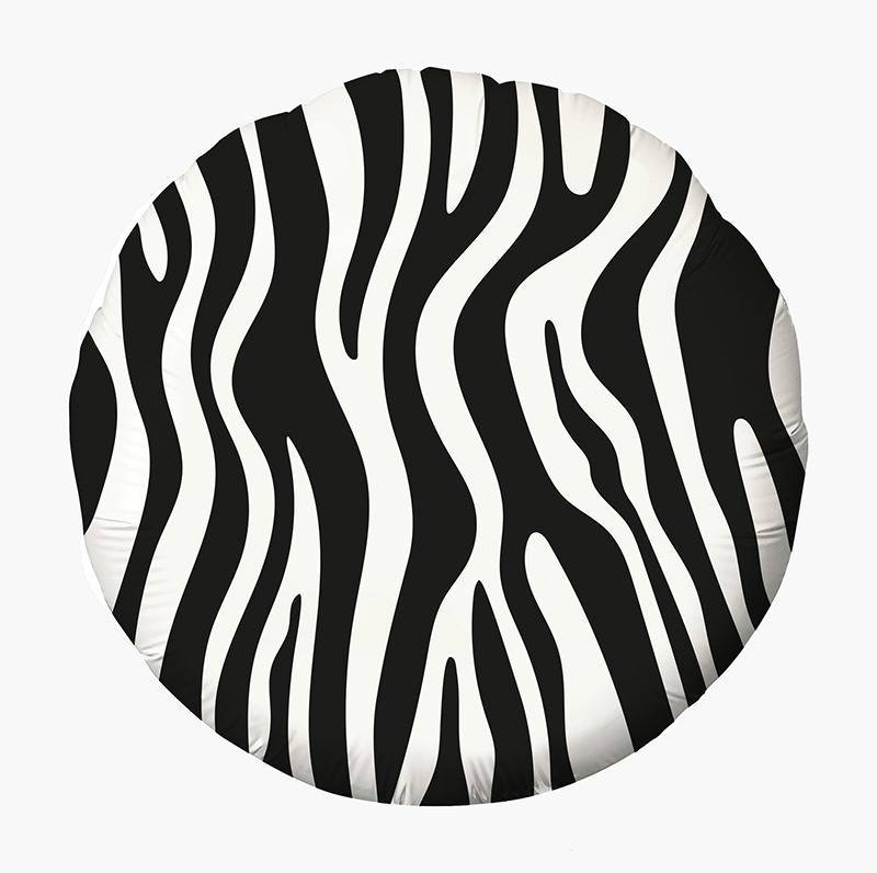 Фольгированный шар круг "Зебра", 48 см