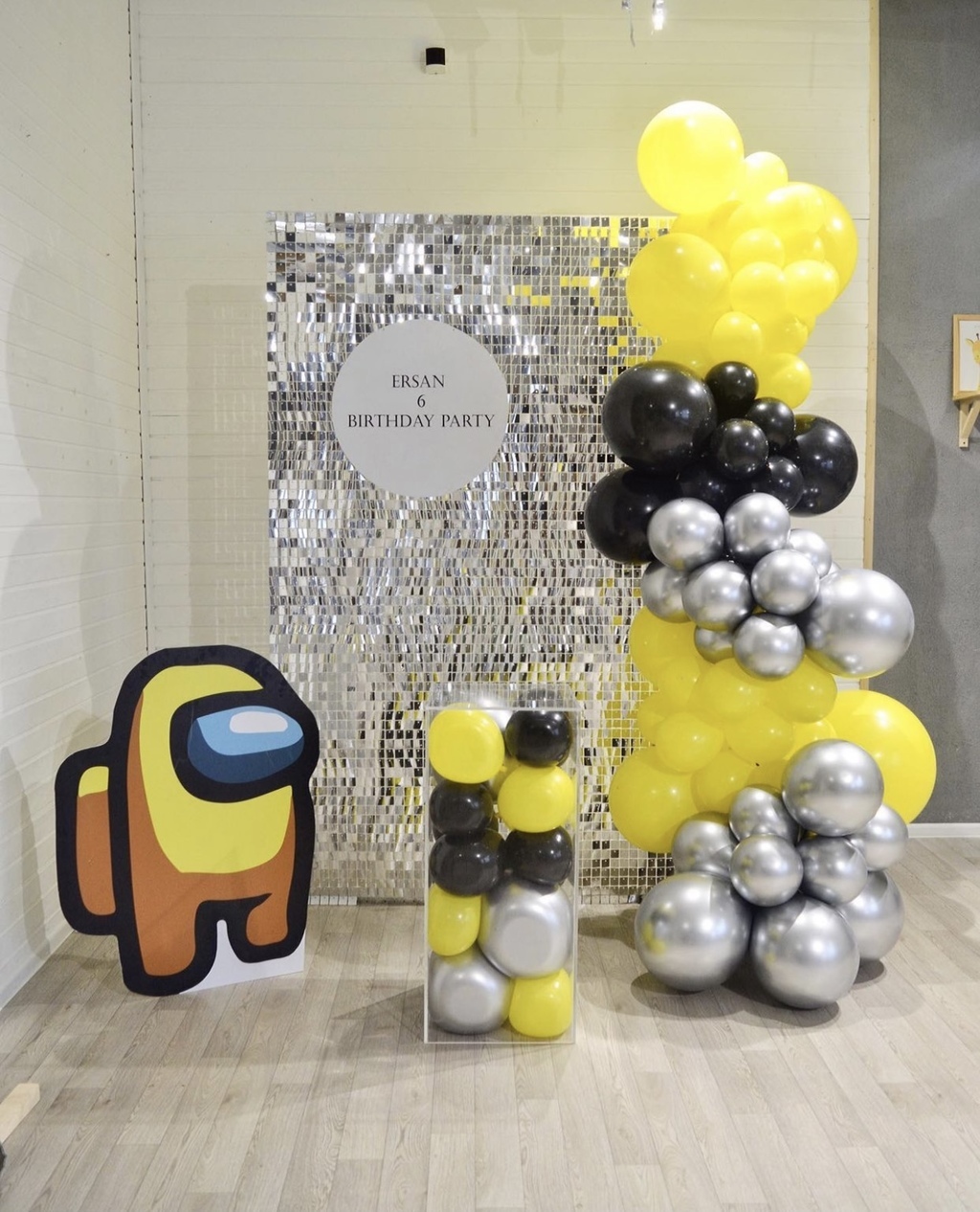 Аренда панели из пайеток 1,5х2,4м (серебро)