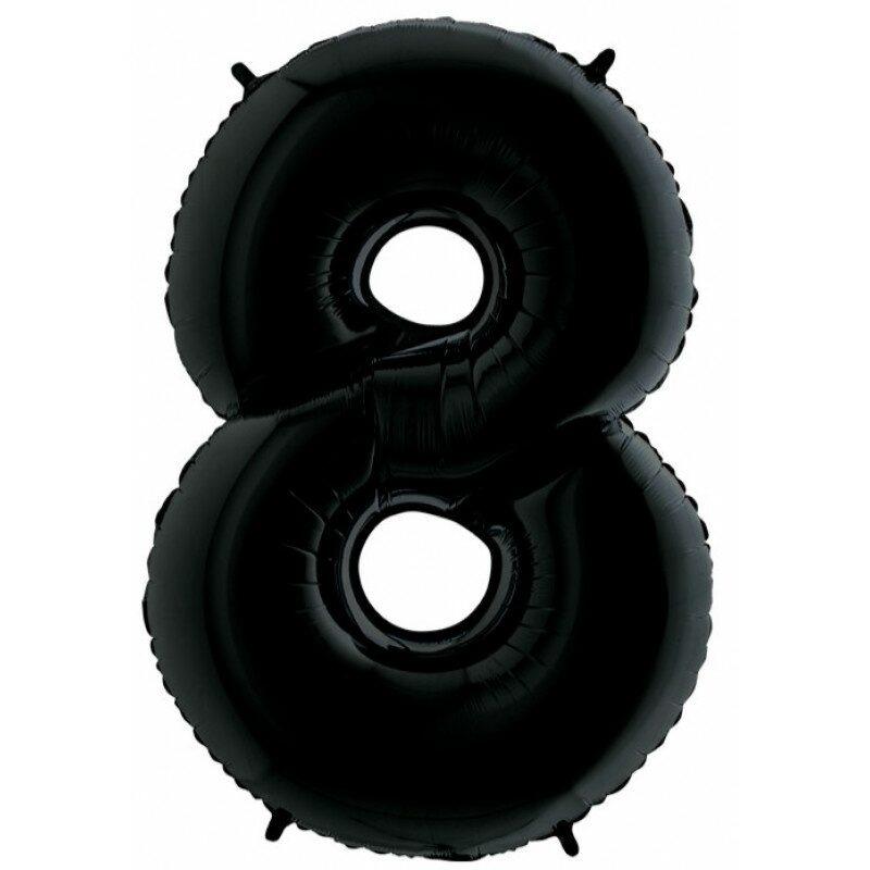 Г 102 см, Цифра Черный  "8"