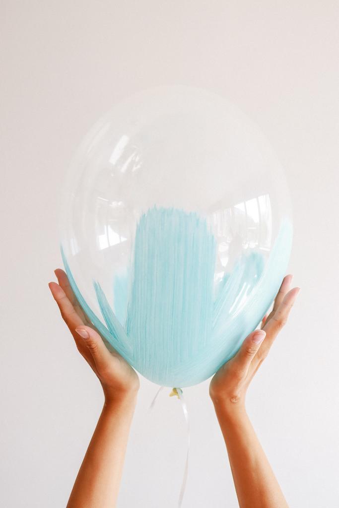 Стандартный шар браш голубой, 36 см