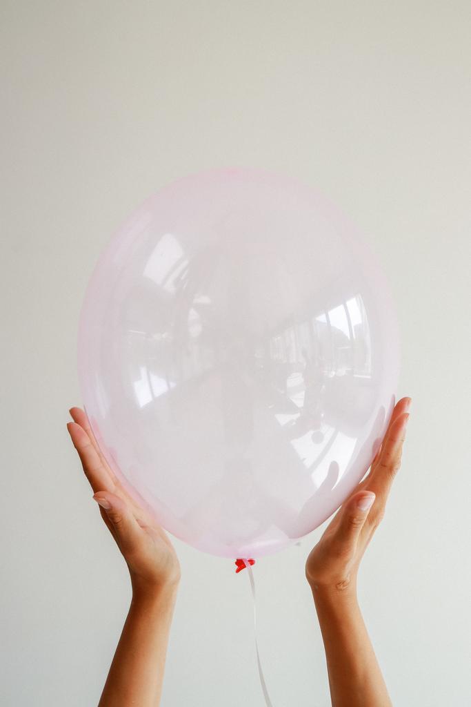 Стандартный шар кристалл, розовый, 36 см