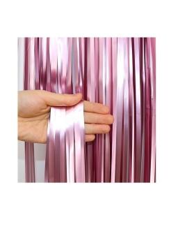 Занавес матовый, нежно- розовый, 3х1м