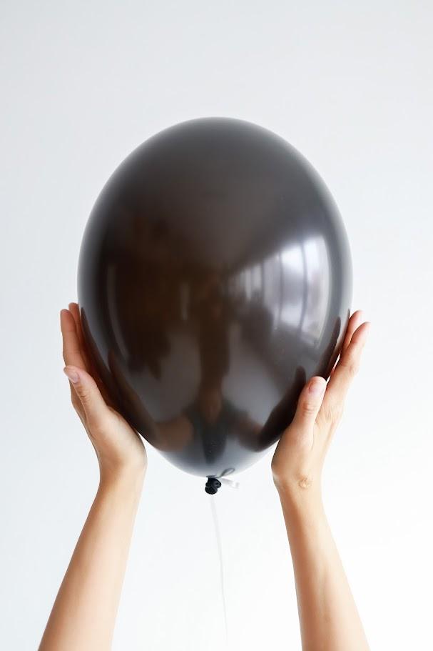 Стандартный шар, черный, 36 см