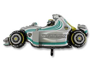 Машина гоночная серая, 124 см