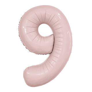 Аг 102 см, Цифра Slim Пыльная роза "9"