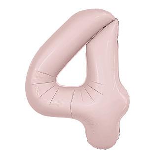 Аг 102 см, Цифра Slim Пыльная роза "4"