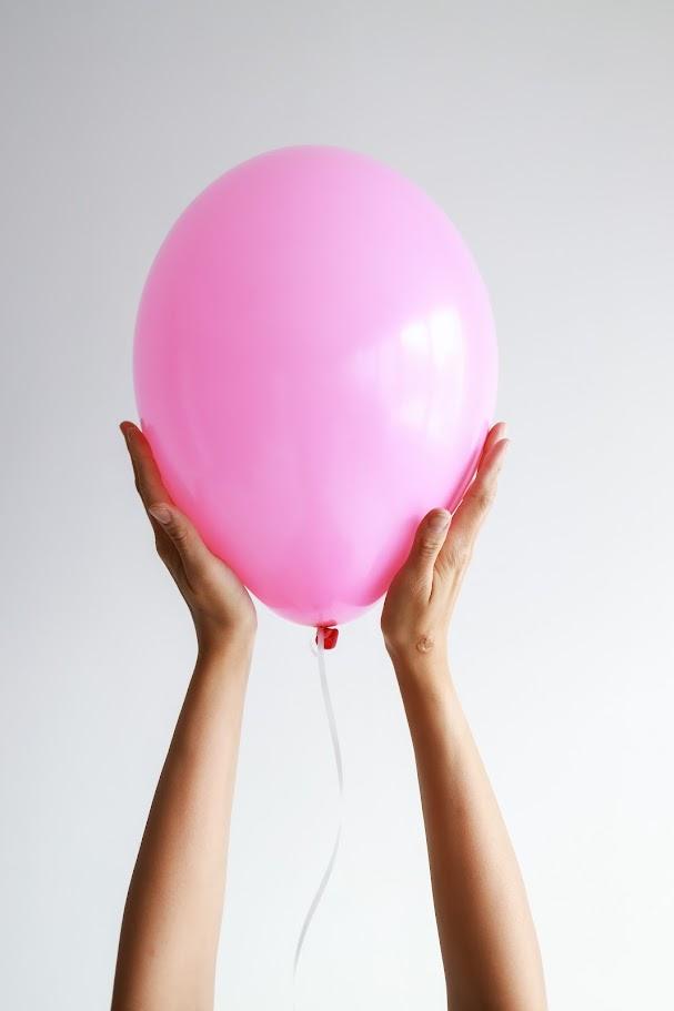 Стандартный шар, цикламен розовый, 36 см