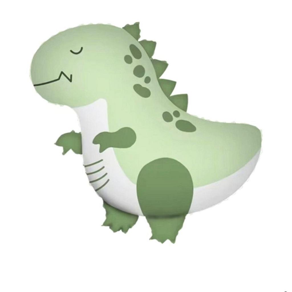 Динозаврик, Зеленый, Сатин, 54*55 см