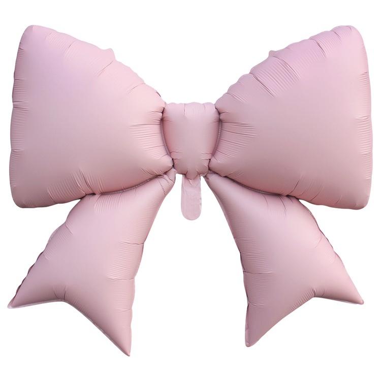 Бант, Сатин, Розовый, 99 см