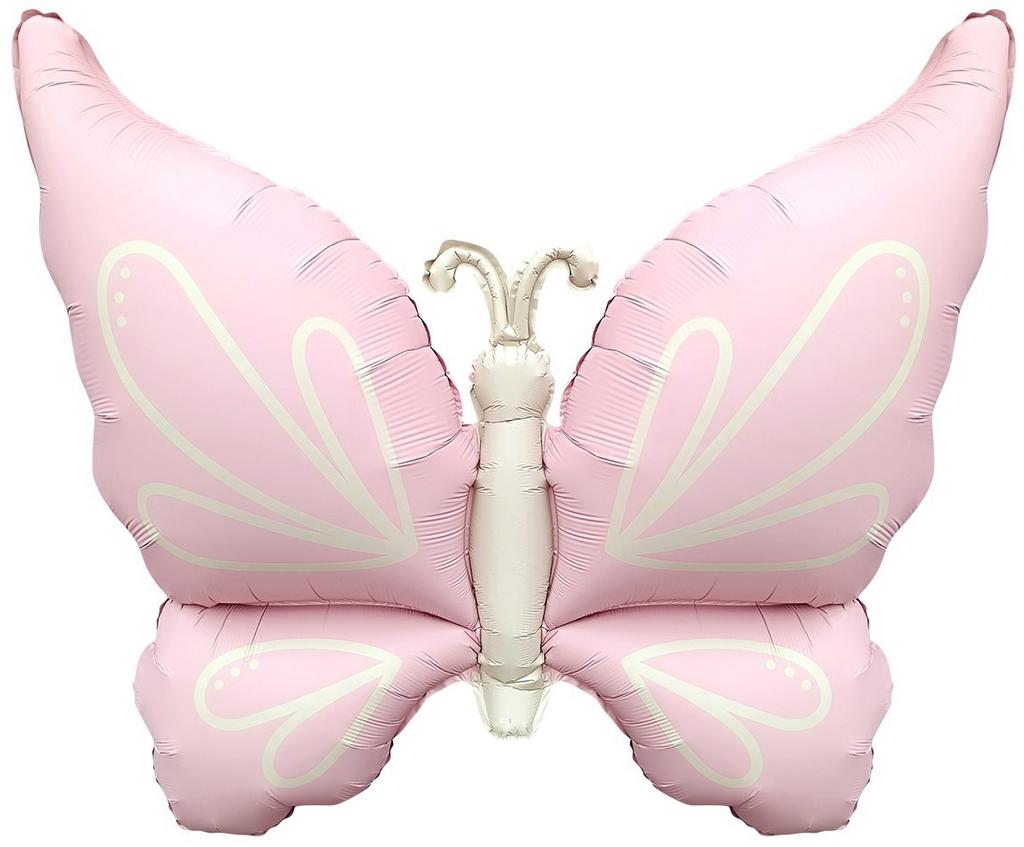 Бабочка нежная, Сатин, Розовый, 94 см