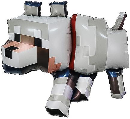 Пиксельный волк, 89 см,