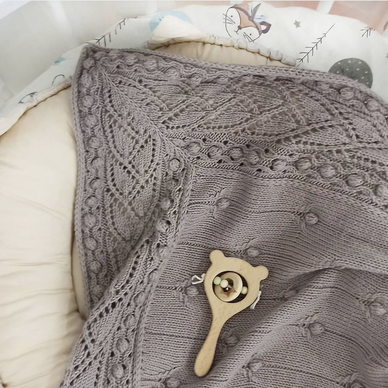 Описание вязания плед "MELODY"