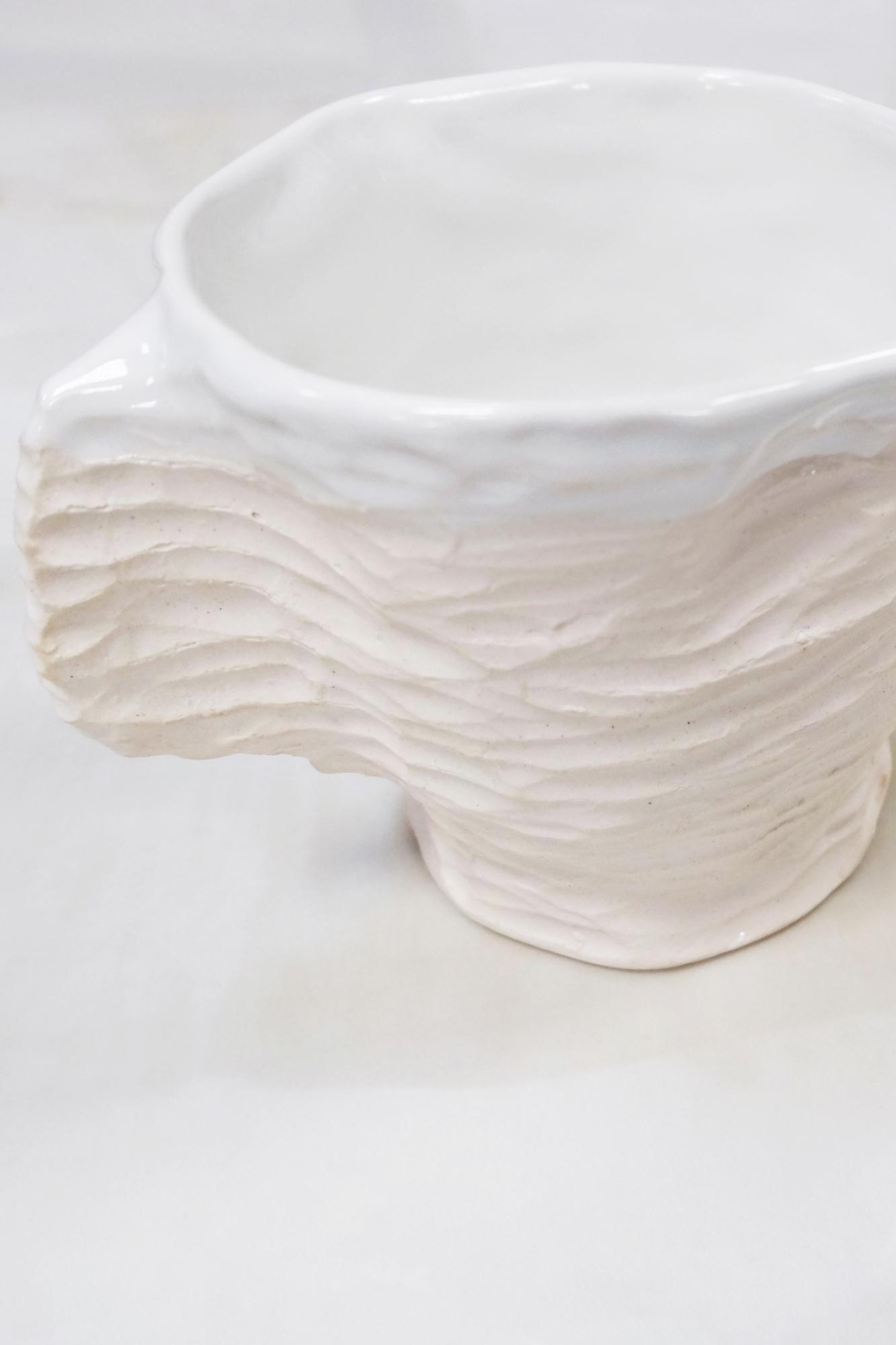 Чашка "Ocean" песчаная рябь. Фарфор.