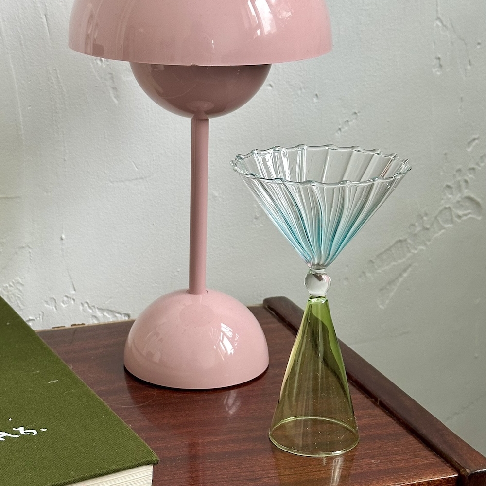 Бокал голубой