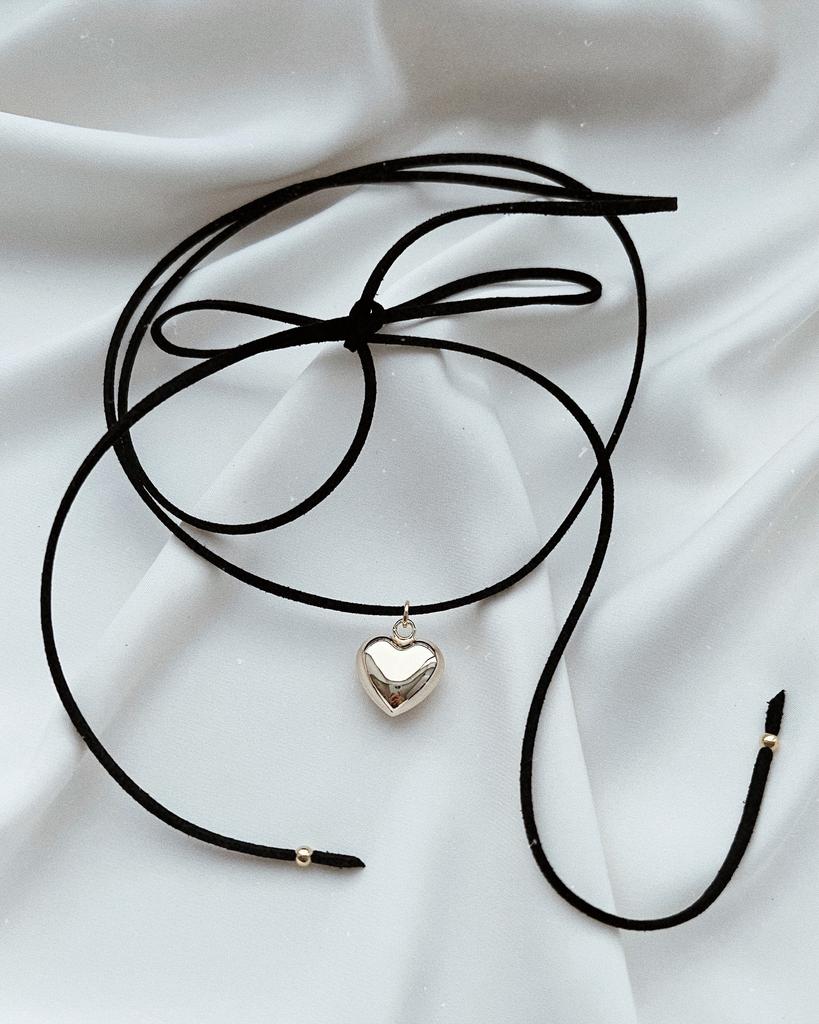 Чокер с сердцем (позолота)