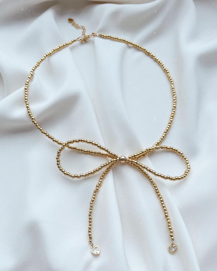 Чокер из бисера (бантик)