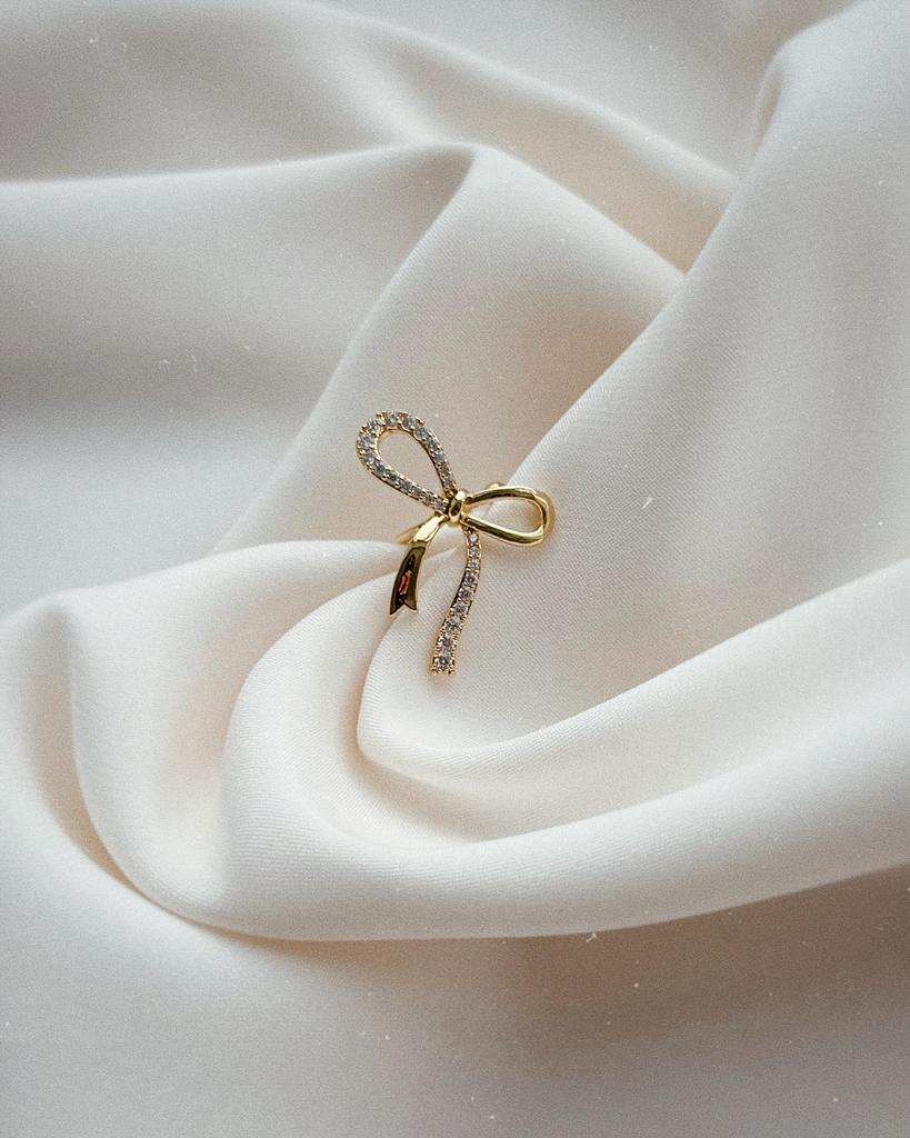 Кафф с бантиком (позолота)