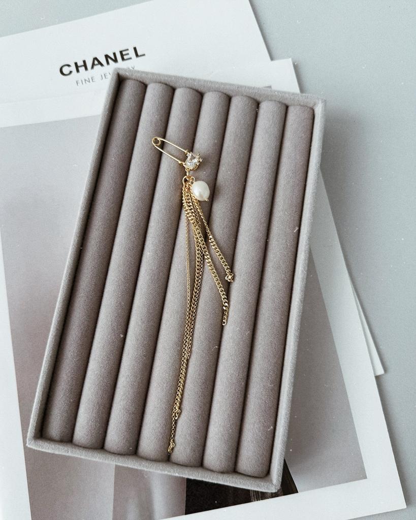 Булавка с жемчугом (позолота)