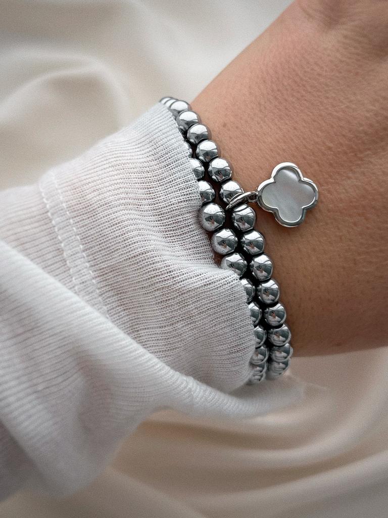 Браслеты из гематита (родий)