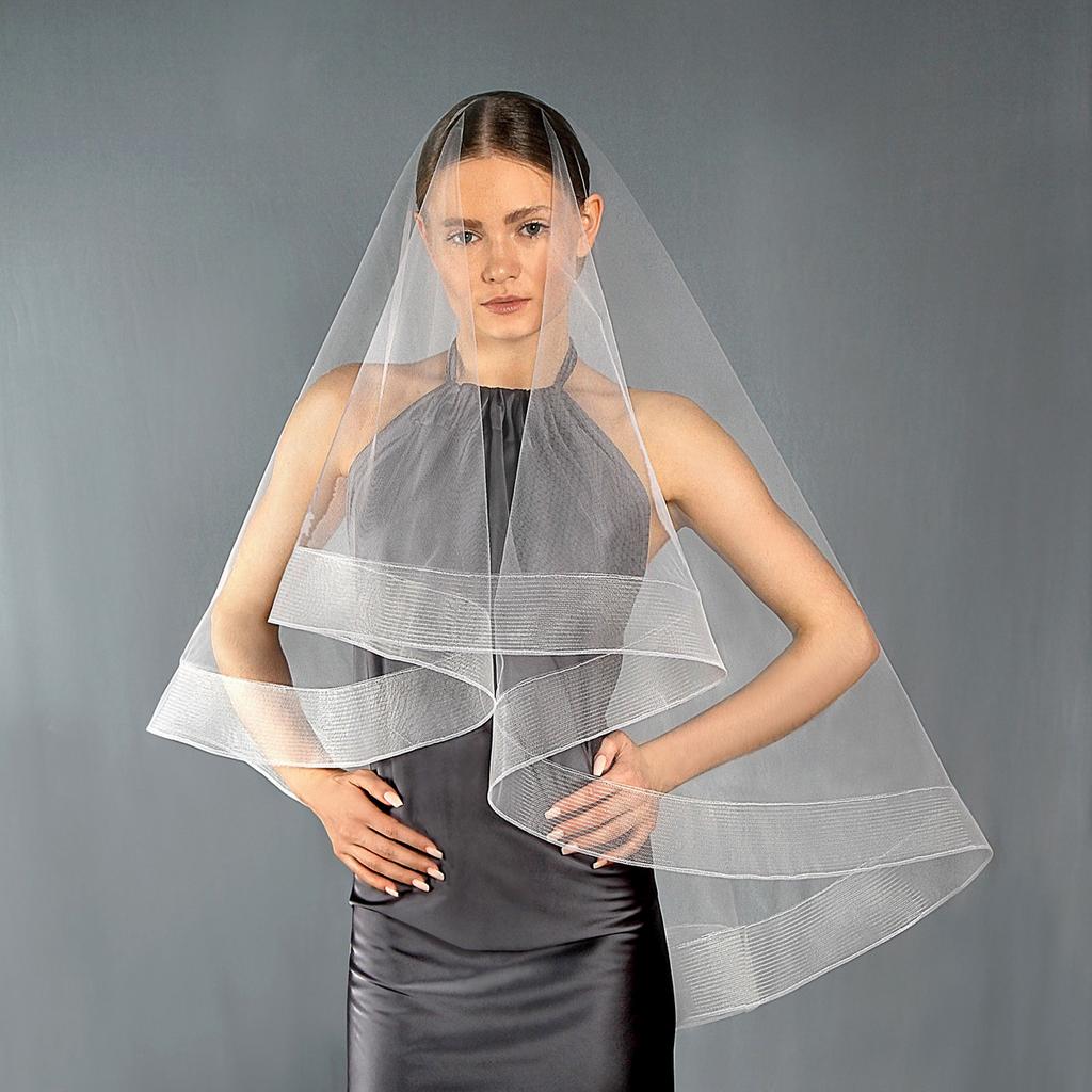 Фата короткая с реглином