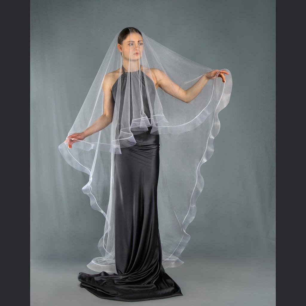 Фата длинная с регилином