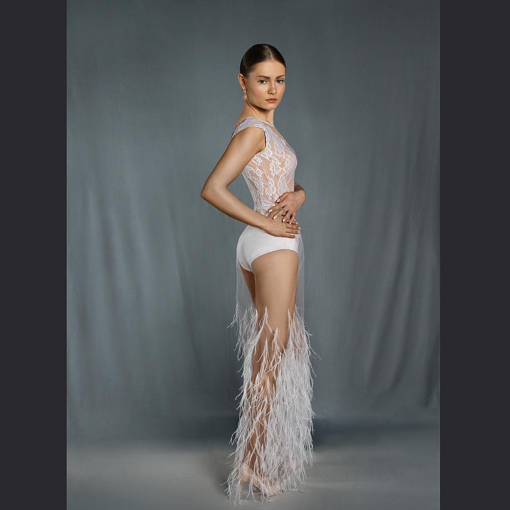 Брюки с пером