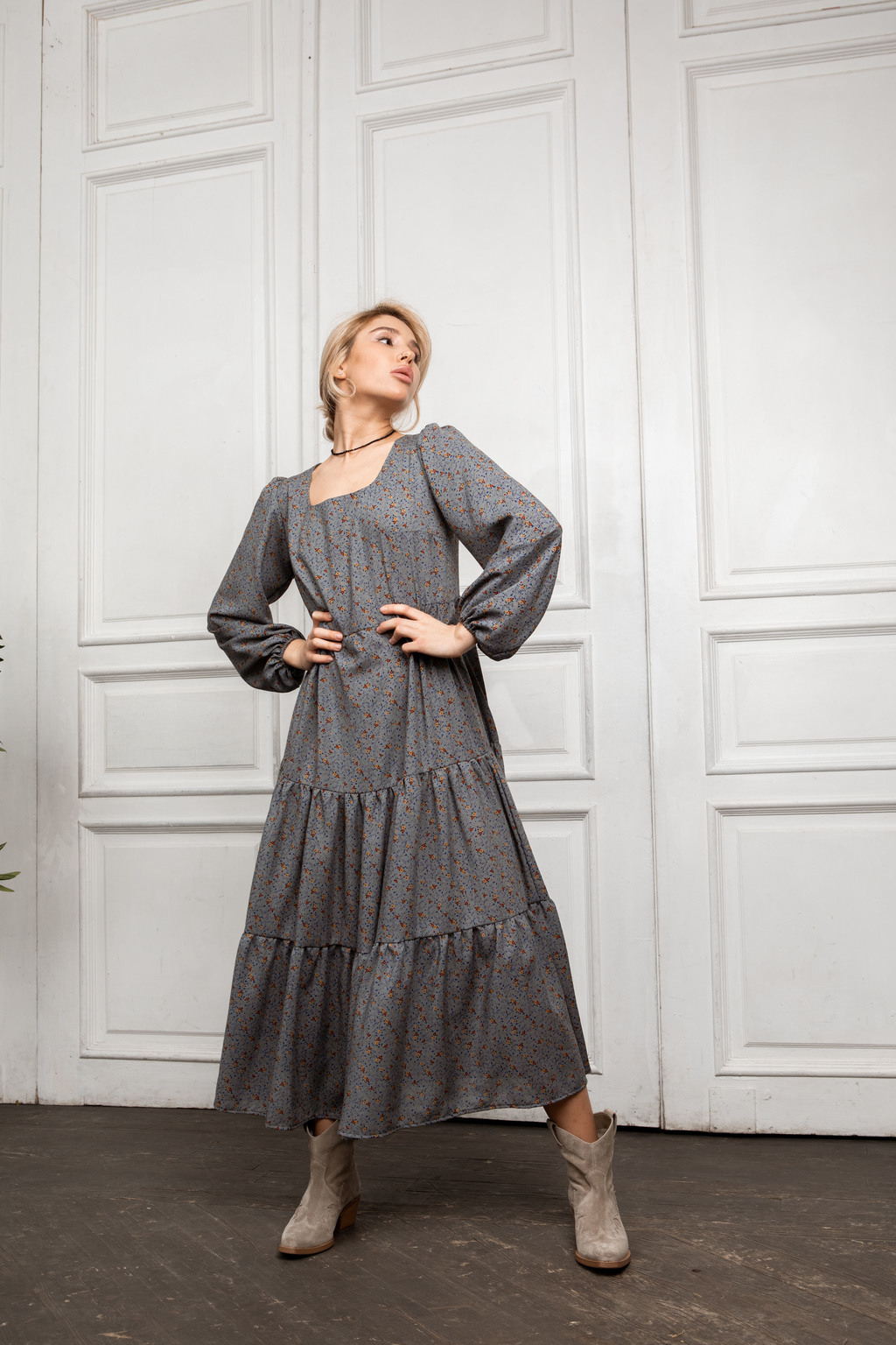 Платье Luna голубого цвета