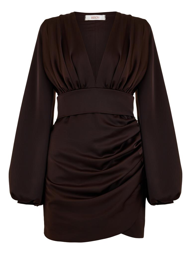 Платье  Lou шоколадного цвета