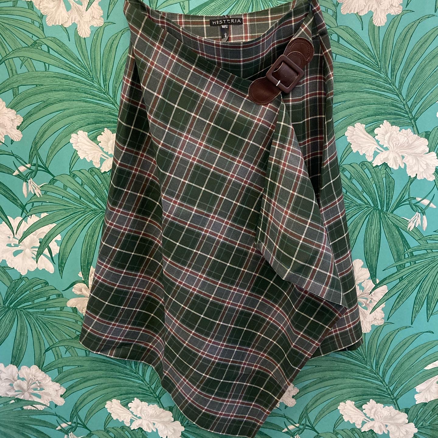 Юбка Little Kilt серо-зелёный тартан