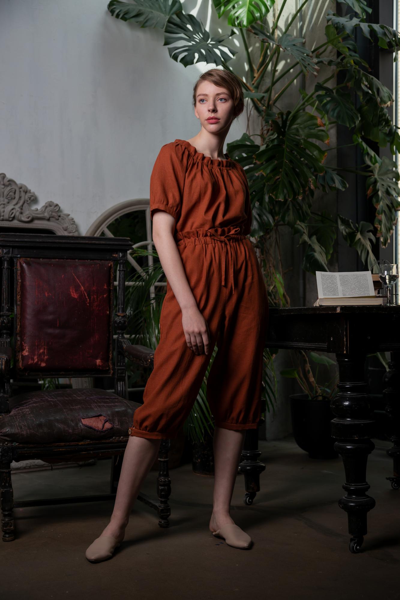 Бриджи из льна Маргарита