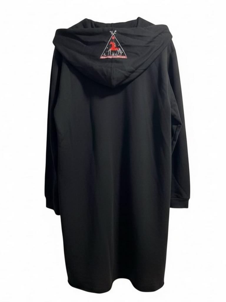 Мантия-кардиган из футера Мезенская Лошадка