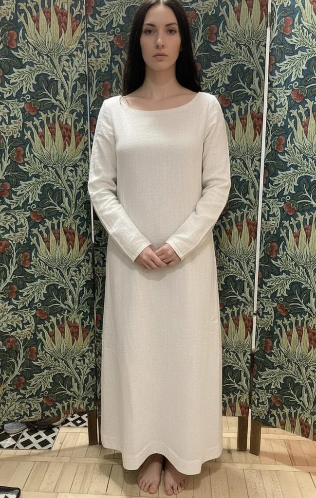 Платье Камиза из жатого хлопка