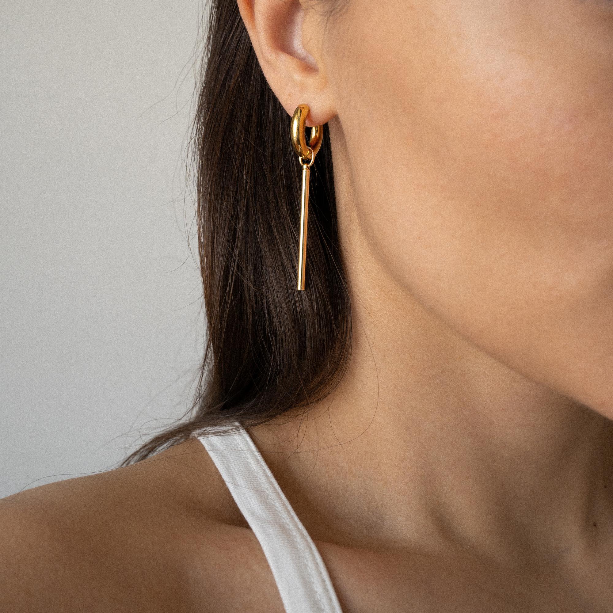 Серьги MIDNIGHT PLAGE с лунным камнем