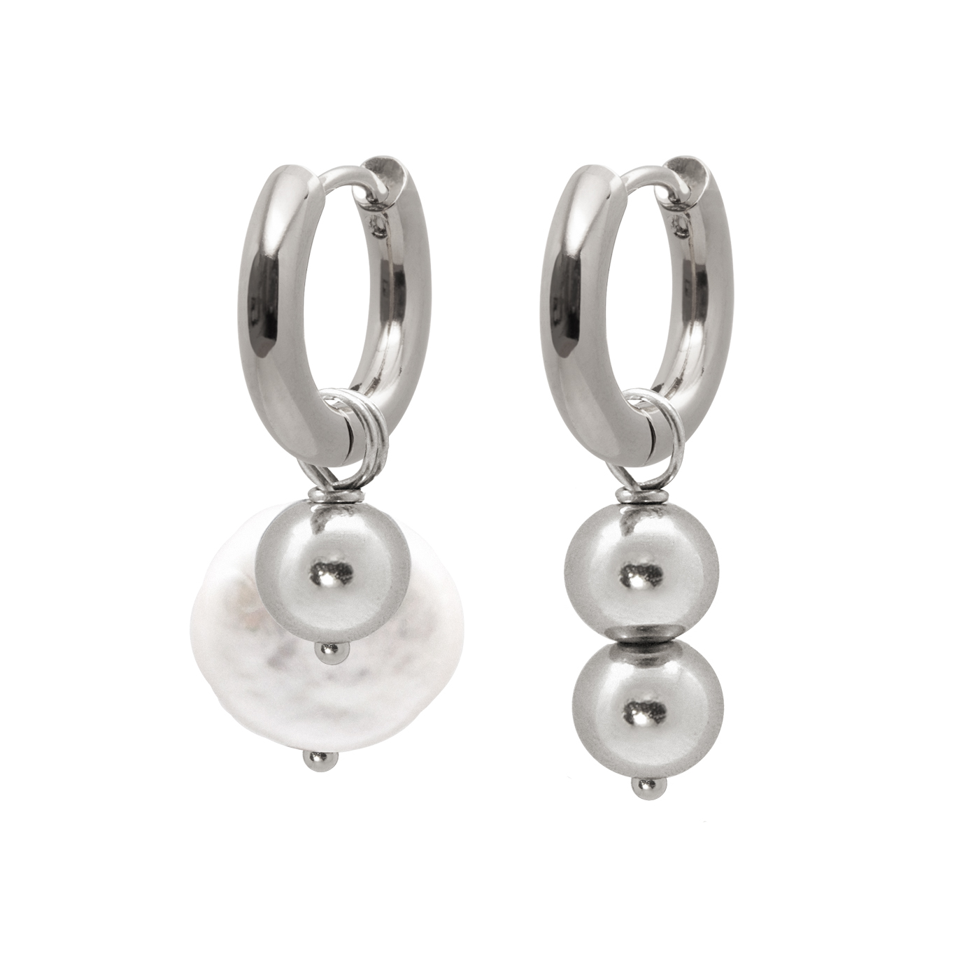 Серьги BUBBLE с жемчугом
