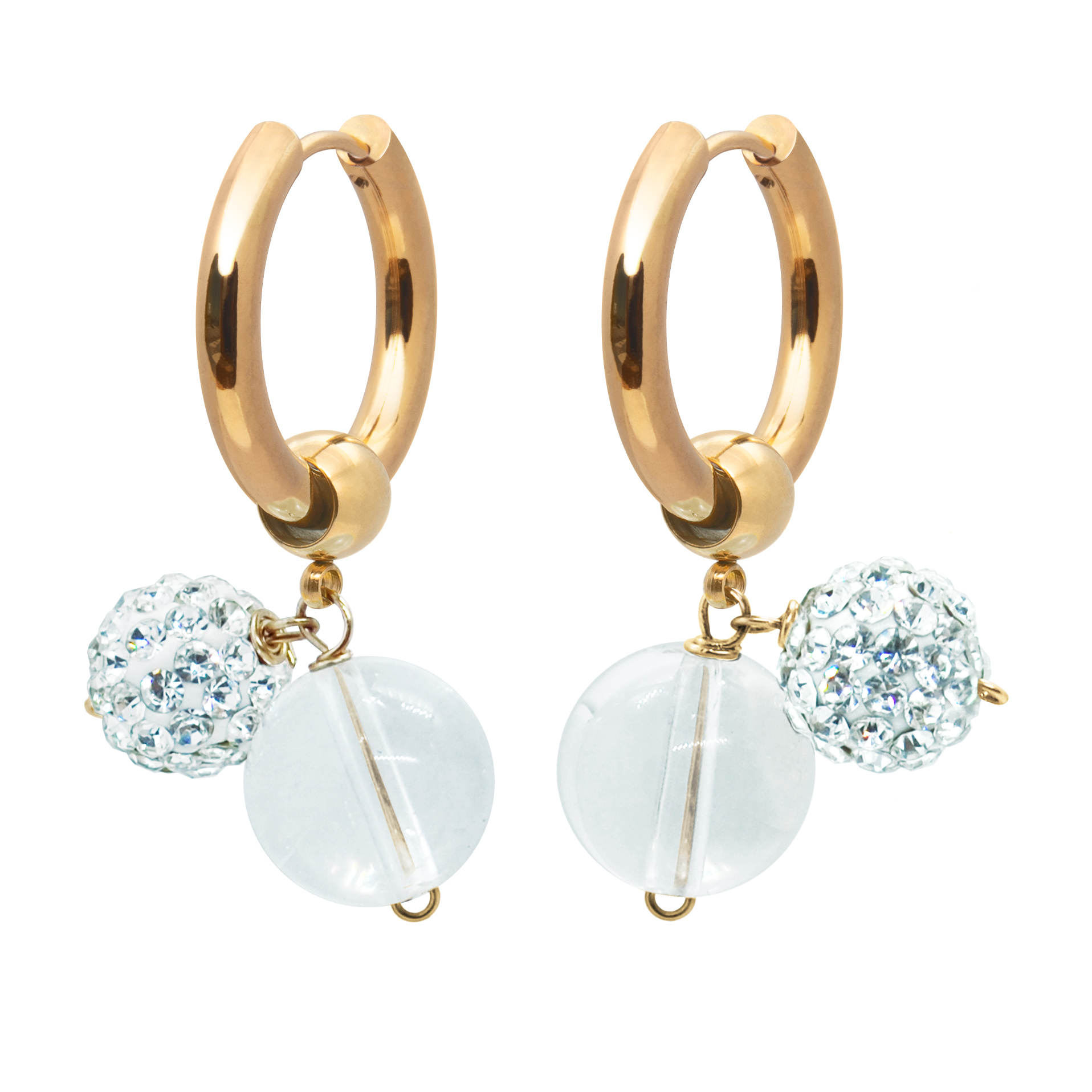 Серьги ILLUSION с кристаллами