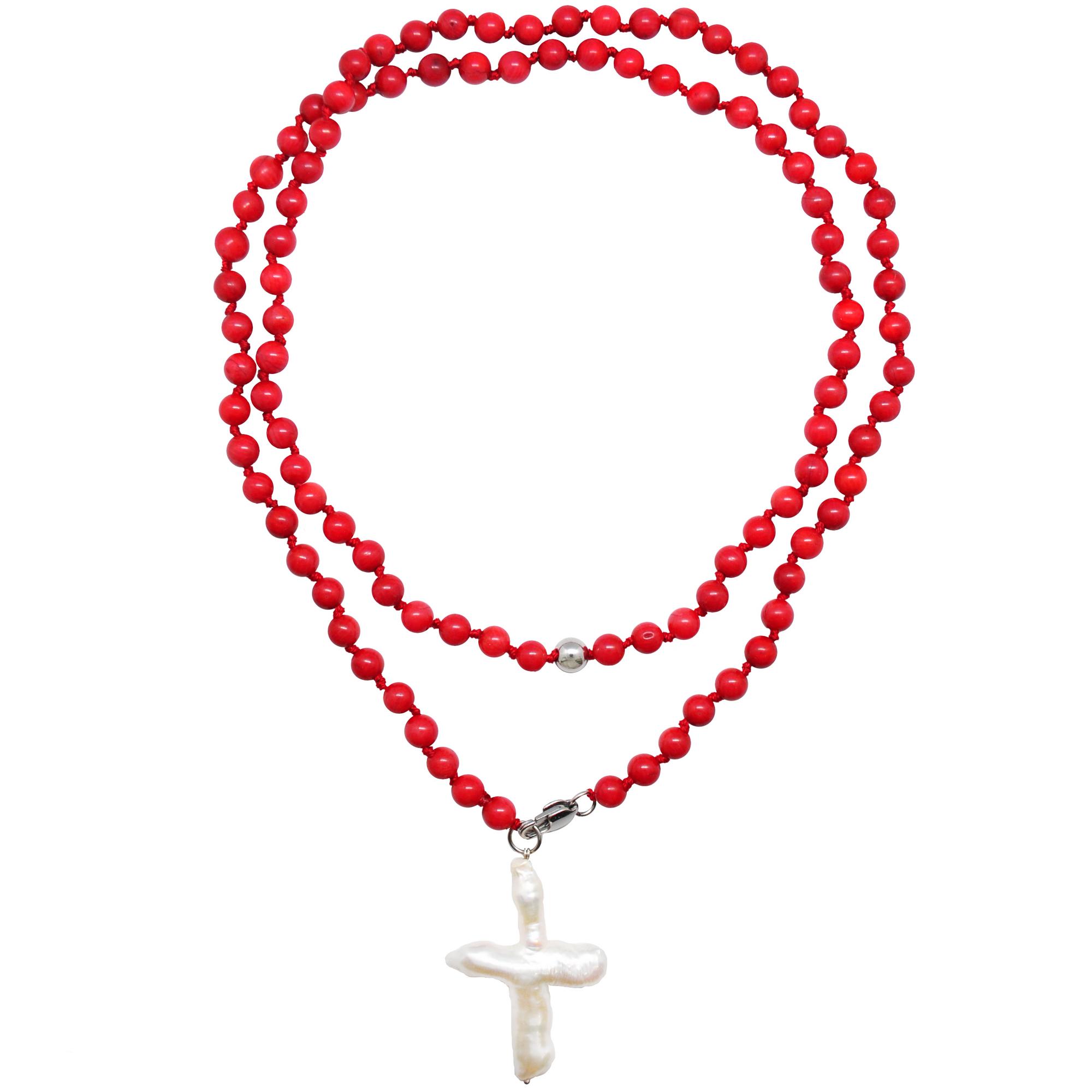 Колье LIKE A PRAYER из коралла