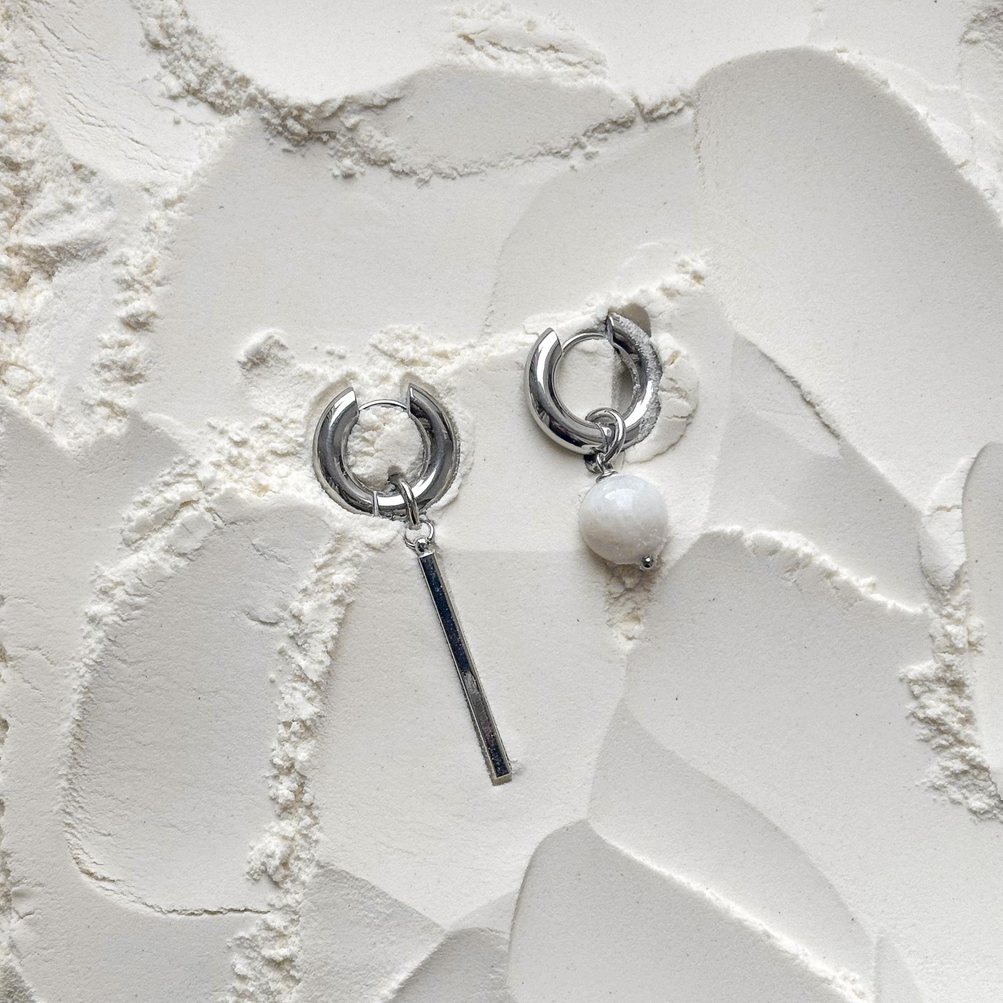 Серьги SILVER NIGHT с лунным камнем