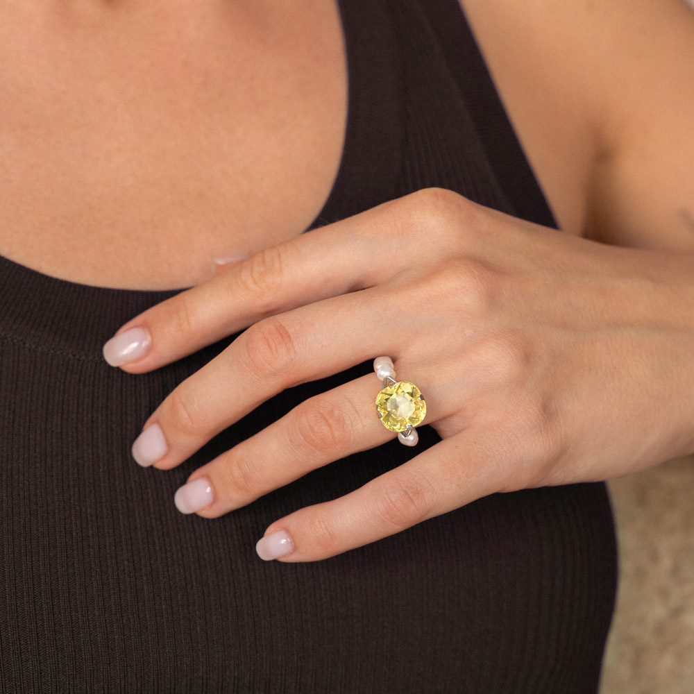 Кольцо LEMONADE с жемчугом