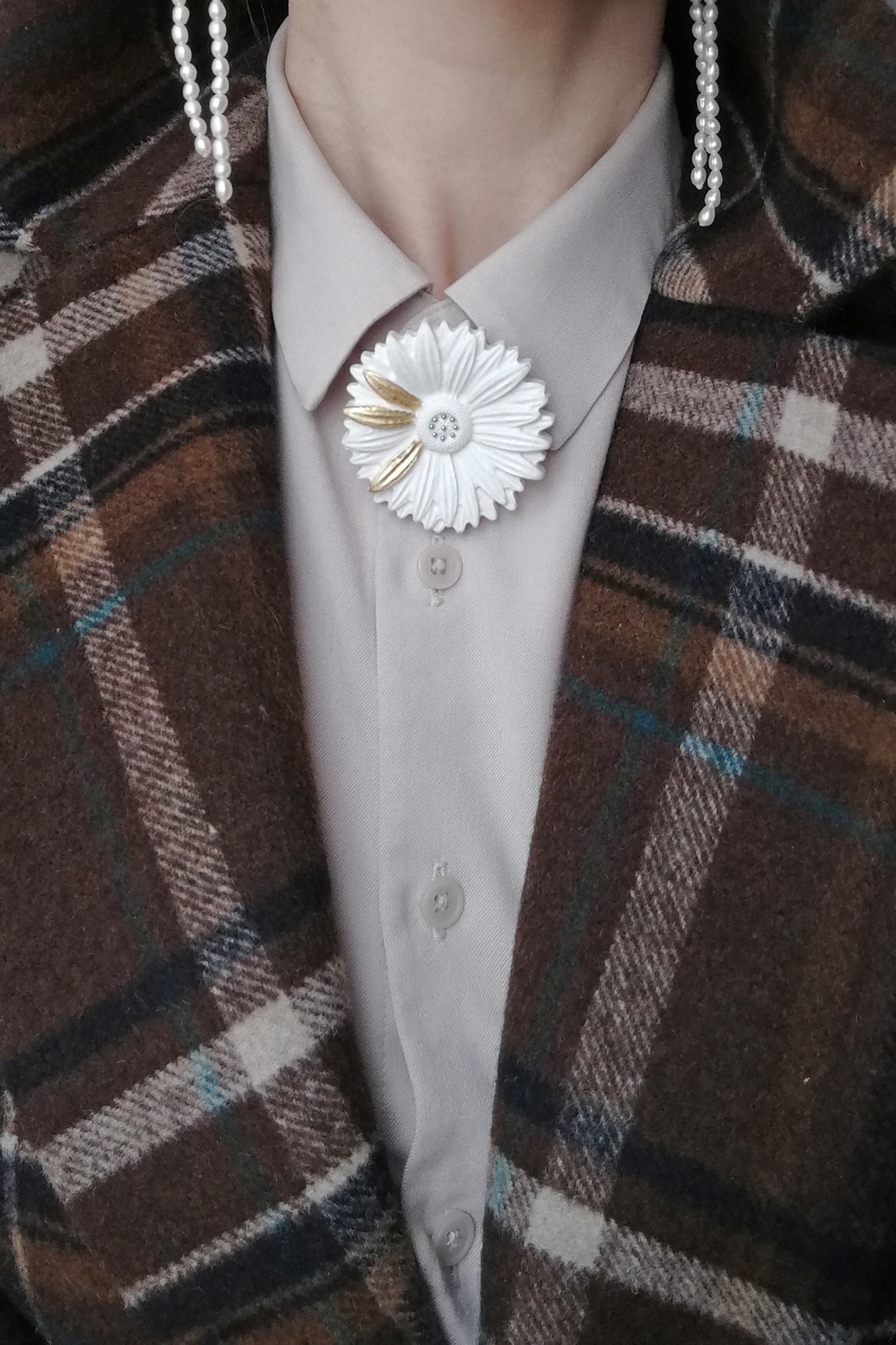 брошь ГЕРБЕРА