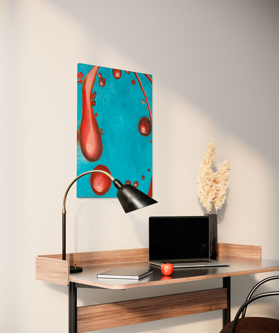 Картина со смыслом, абстракция из серии "В потоке 10", маслом на холсте 70х50 см, YAPOTAPOVA