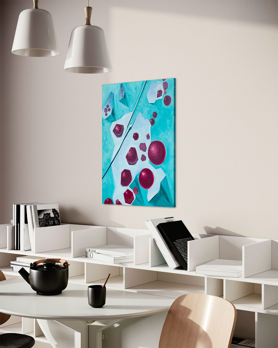 Картина со смыслом, абстракция из серии "В потоке 12", маслом на холсте 70х50 см, YAPOTAPOVA