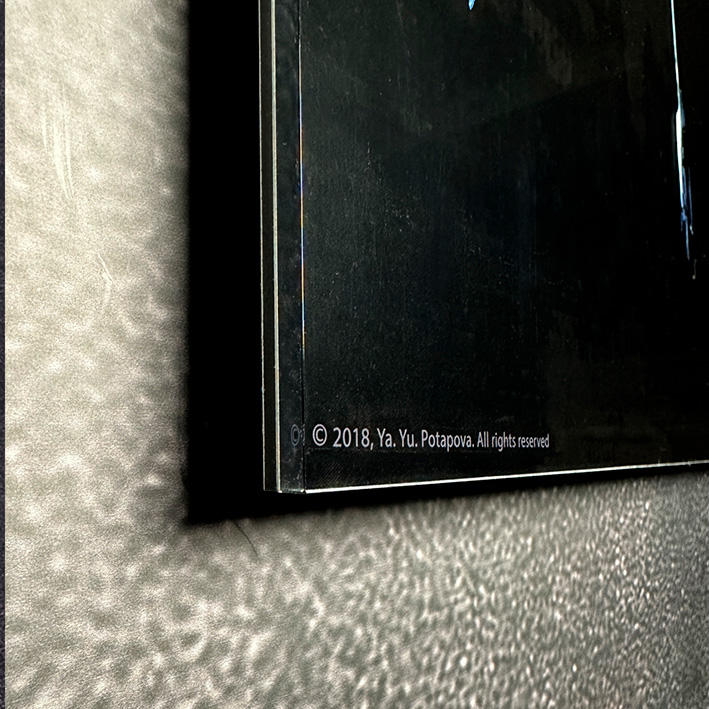 Современная принт-картина Deluxe, силуэт человека "Усталость", 50х40 см, стекло