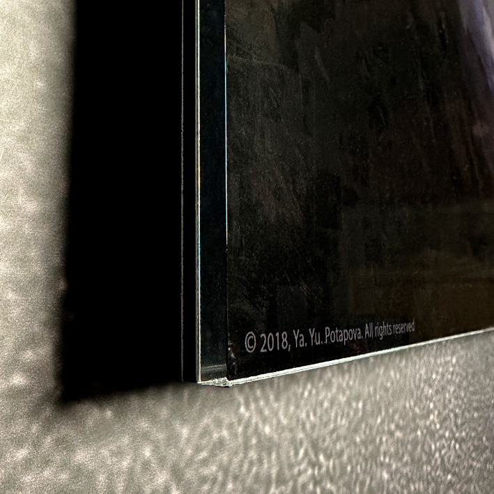 Современная принт-картина Deluxe, планеты "Когерентность", 50х40 см, стекло