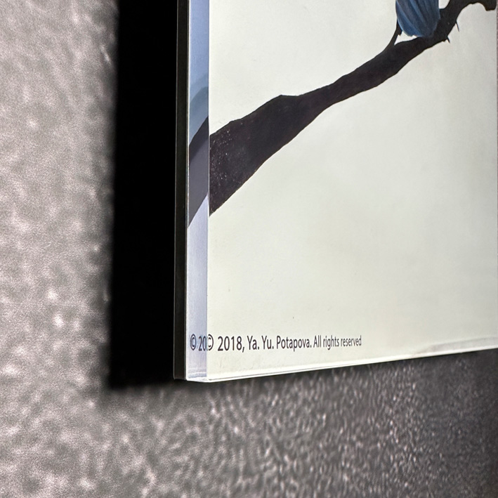 Современная принт-картина Deluxe, сюр-насекомое "Невидимое начало 1", 50х40 см, стекло