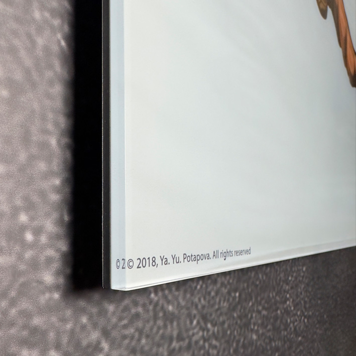 Современная принт-картина Deluxe, сюр-насекомое "Невидимое начало 2", 50х40 см, техника пластификация