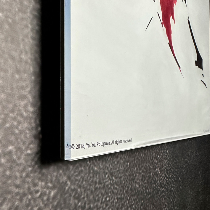 Современная принт-картина Deluxe, сюр-насекомое "Невидимое начало 3", 50х40 см, стекло