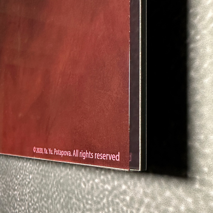 Современная принт-картина Deluxe, из серии сферы "Коммуникация 1", 50х40 см, стекло