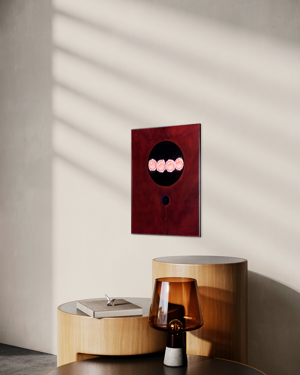 Современная принт-картина Deluxe, из серии сферы "Коммуникация 2", 50х40 см, стекло